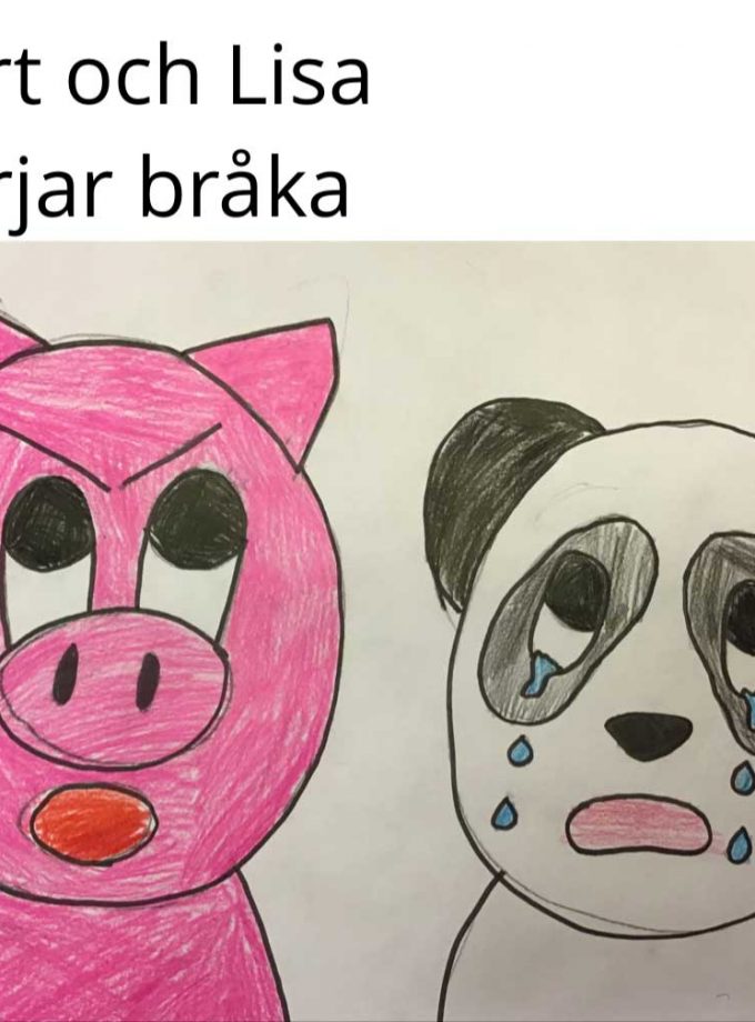 Bert och Lisa börjar bråka